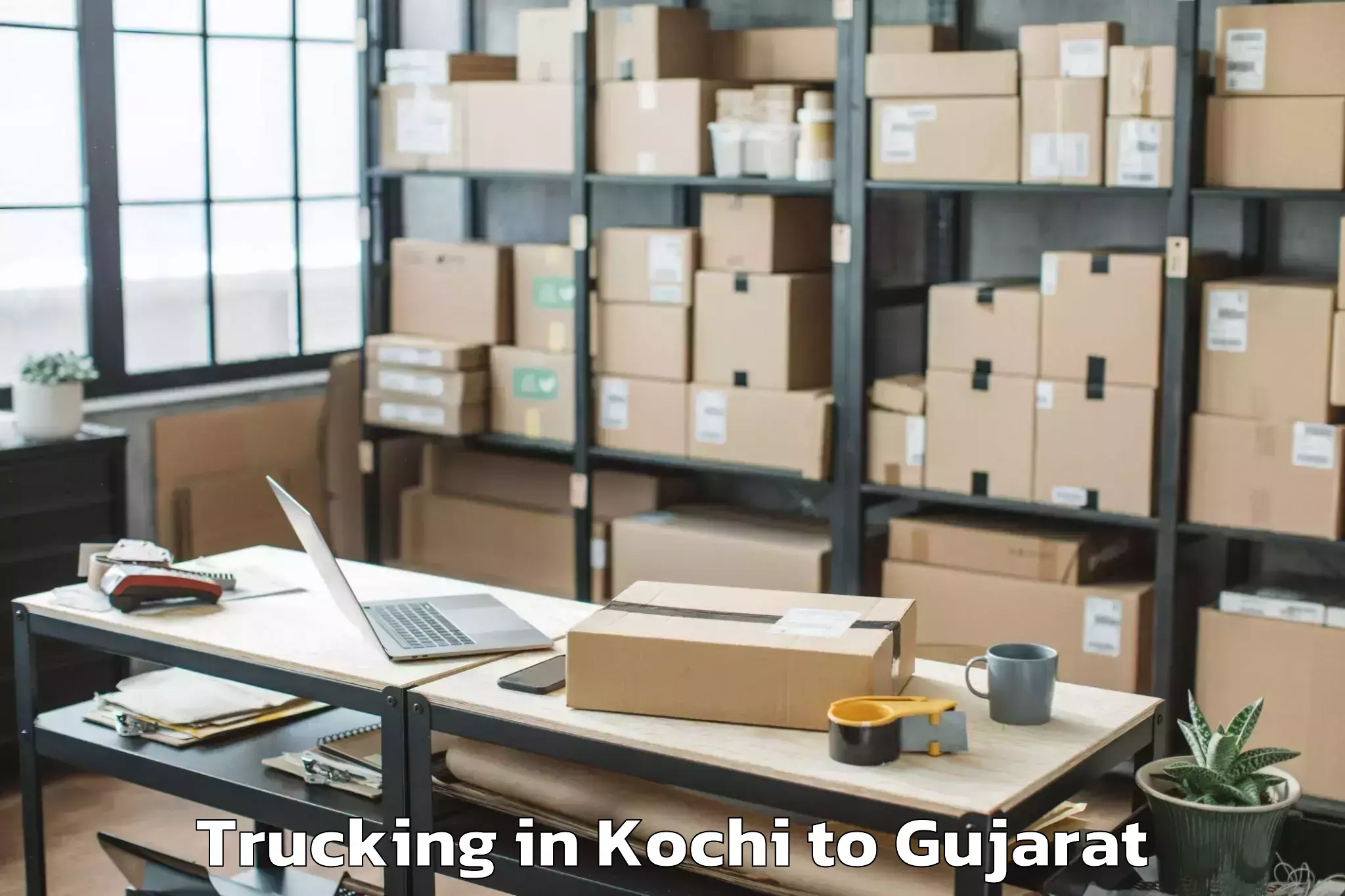 Trusted Kochi to Dhari Trucking